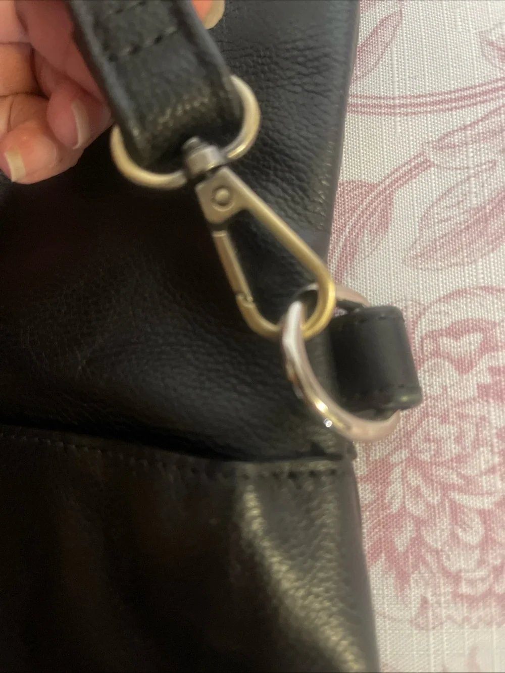 COACH LEATHER CHARLES FOLDOVER TOTE BAG UNISEX  BLACK - Picture 15 of 16